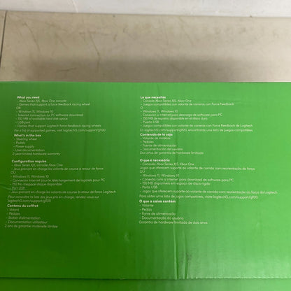 Logitech G920 Driving Force Racing Wheel & Pedals for Xbox Series X|S, Xbox New.