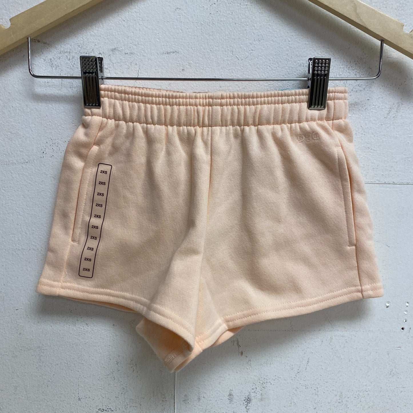 DSG Girls Relaxed Fit Boyfriend Fleece High Rise Shorts Peach Milk DAG13431