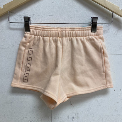 DSG Girls Relaxed Fit Boyfriend Fleece High Rise Shorts Peach Milk DAG13431