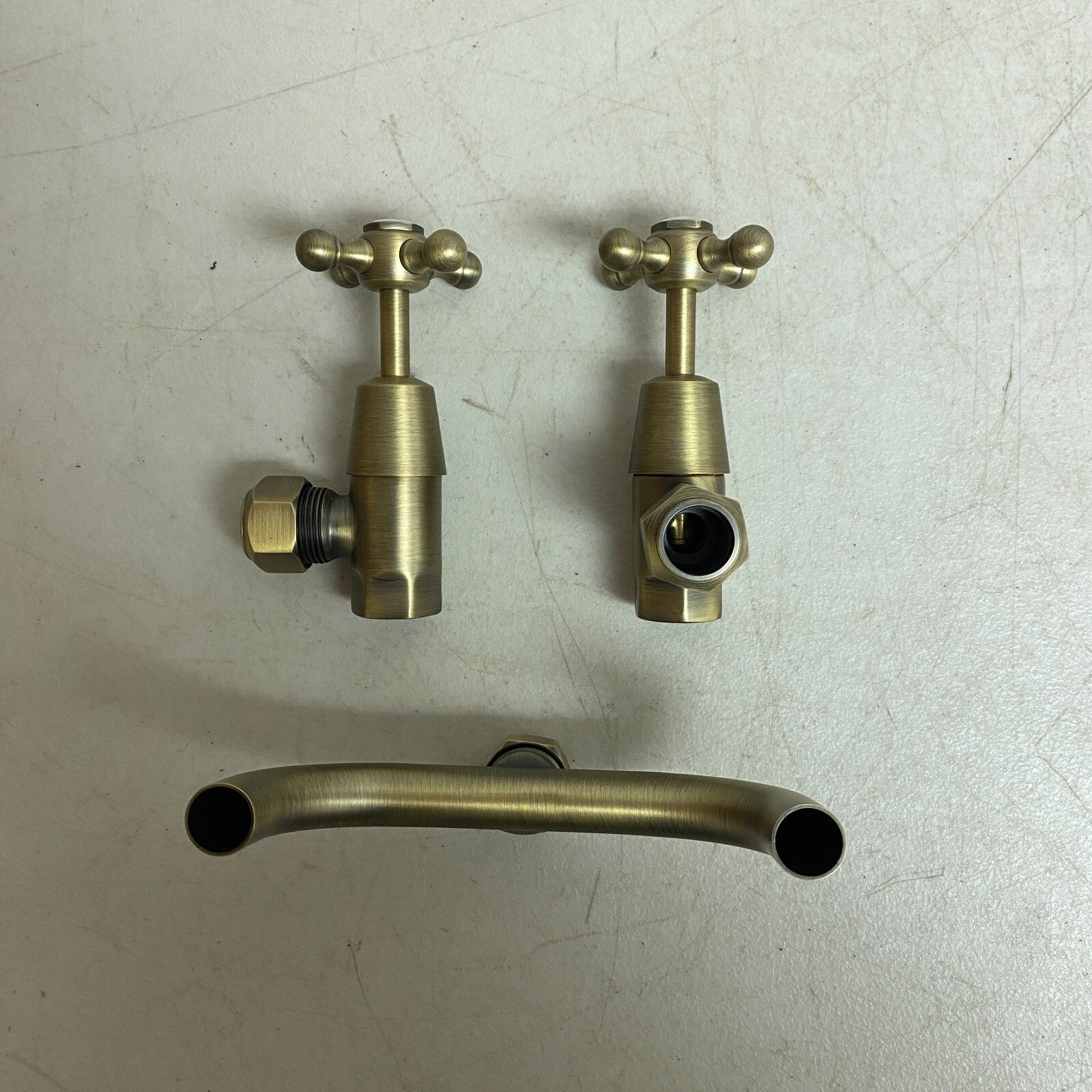 Signature Hardware Baudette Exposed Pipe Wall-Mount Shower with Rainfall Shower