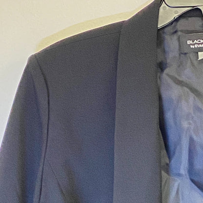 Black Label Women's Pocketless Stretch Blazer Size 16 Color Black *NWT