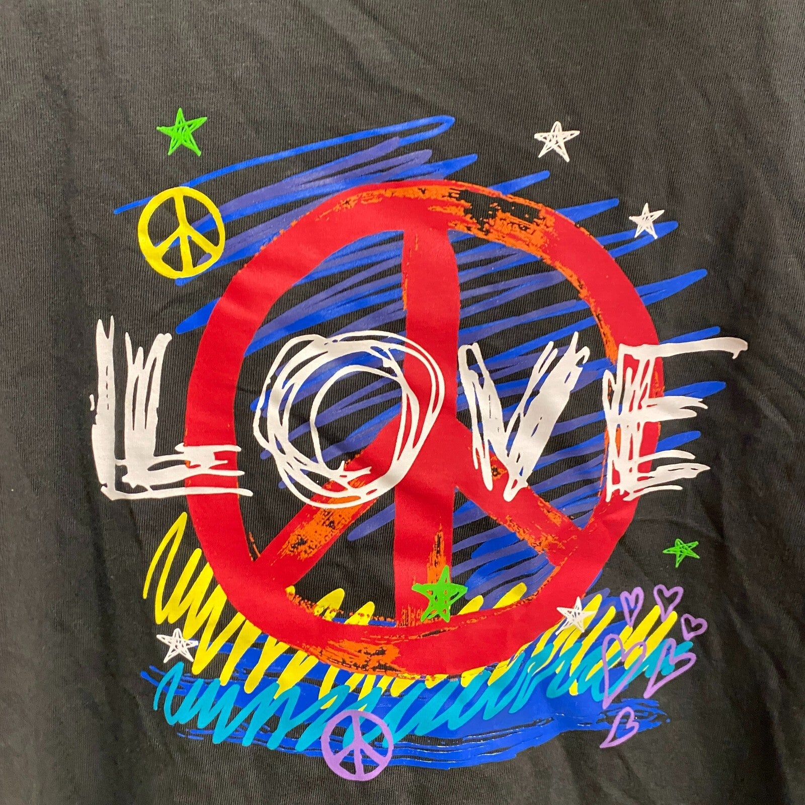 DSG Boys Graphic Tank Pure Black Peace Solid Sleeveless Crew Neck DAB12119