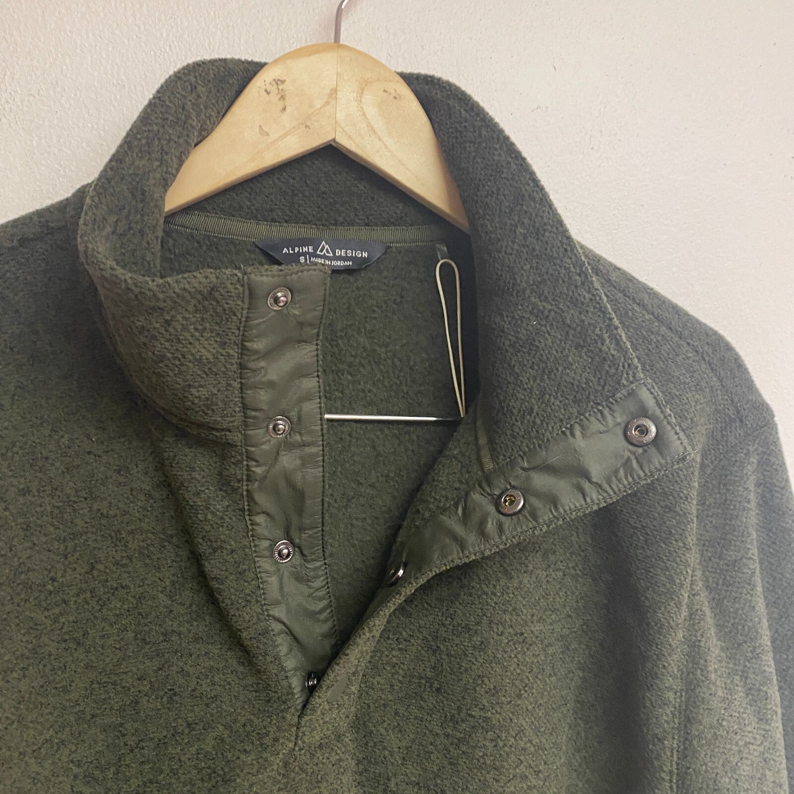 Alpine Design Mens Retreat QRT Snap Fleece Forest Night Heather ADM23603