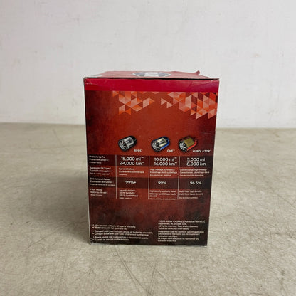 PurolatorONE L30257 Engine Oil Filter Full-Flow Spin-On 20-Micron 3/4-16 Thread